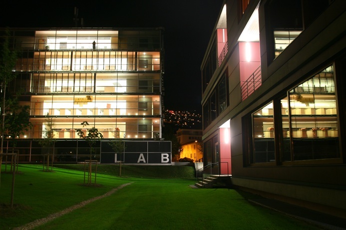 University of Lugano laboratory at midnight